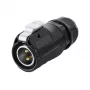 Connettore maschio per filo S1 Power 2 poli nero Alcasa IC01-20P201