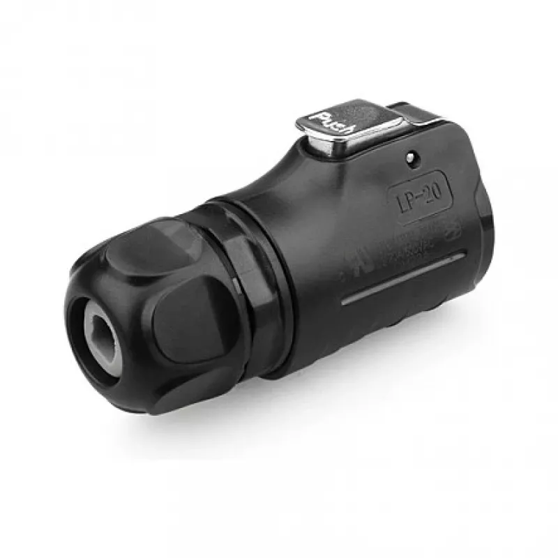 Connettore maschio per filo S1 Power 2 poli nero Alcasa IC01-20P201