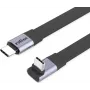 Cavo ROLINE USB4-2.0 80 Gbit/s piatto ST/ST dritto-270° angolato - cavo - digitale/dati