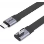 Cavo ROLINE USB4-2.0 80 Gbit/s piatto ST/ST dritto-90° angolato - cavo - digitale/dati