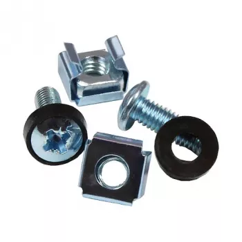 Good Connections GC-N0049 set di viti M6 per rack, 20 mm, 50 pz., argento