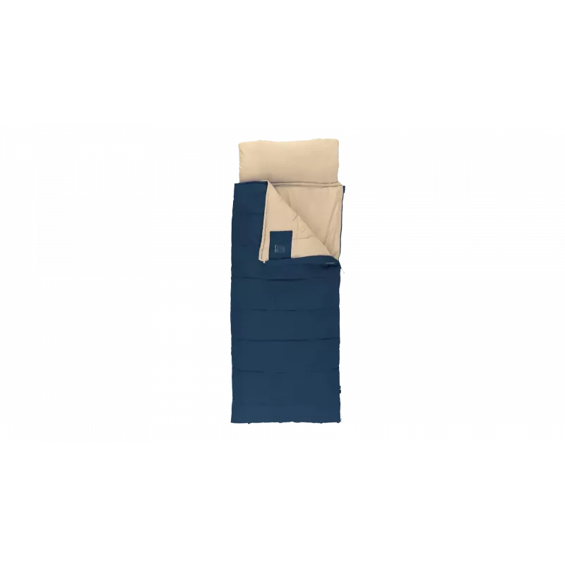 Sacco a pelo Outwell Contour Lux 190 cm, sintetico, zip a sinistra, blu profondo