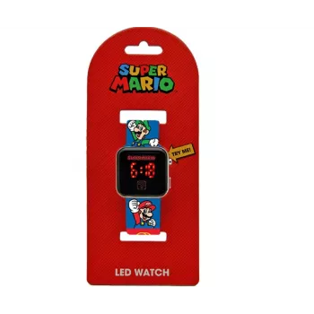 Orologio digitale LED per bambini Super Mario GSM4236 di Euroswan con calendario