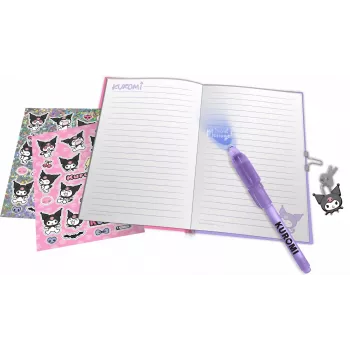 Diario con penna magica Kuromi di Kids Euroswan — diario per bambini con inchiostro cancellabile e copertina a tema