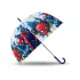 Ombrello manuale trasparente Kids Euroswan Spiderman – ombrello trasparente per bambini con stampa Spiderman