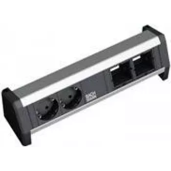Ciabatta Bachmann DESK 1 con 2 moduli personalizzati, distribuzione elettrica 230V