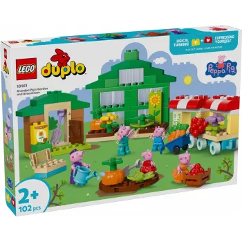 DUPLO Peppa Pig 10461 il giardino e la serra del nonno Pig mattoncini