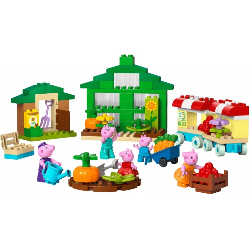 DUPLO Peppa Pig 10461 il giardino e la serra del nonno Pig mattoncini