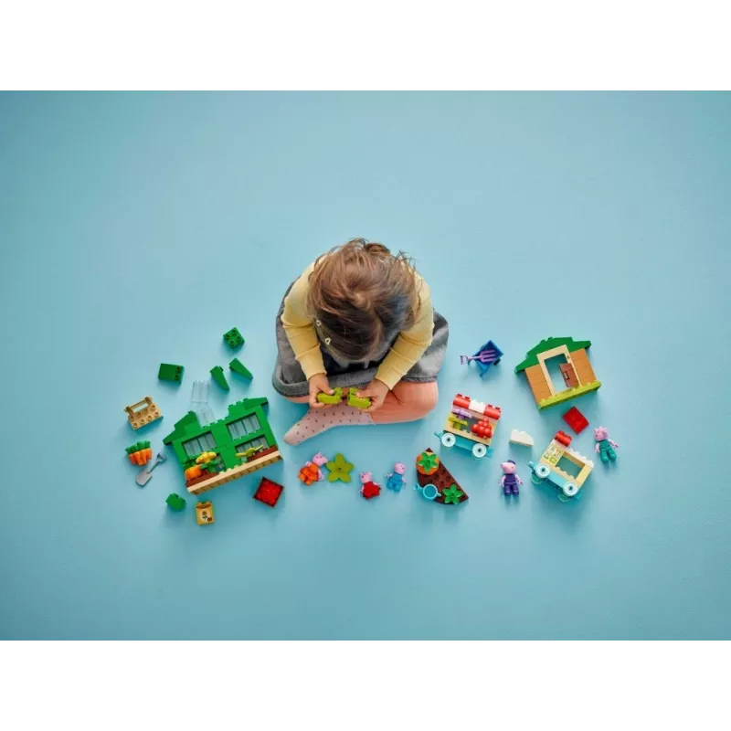 DUPLO Peppa Pig 10461 il giardino e la serra del nonno Pig mattoncini