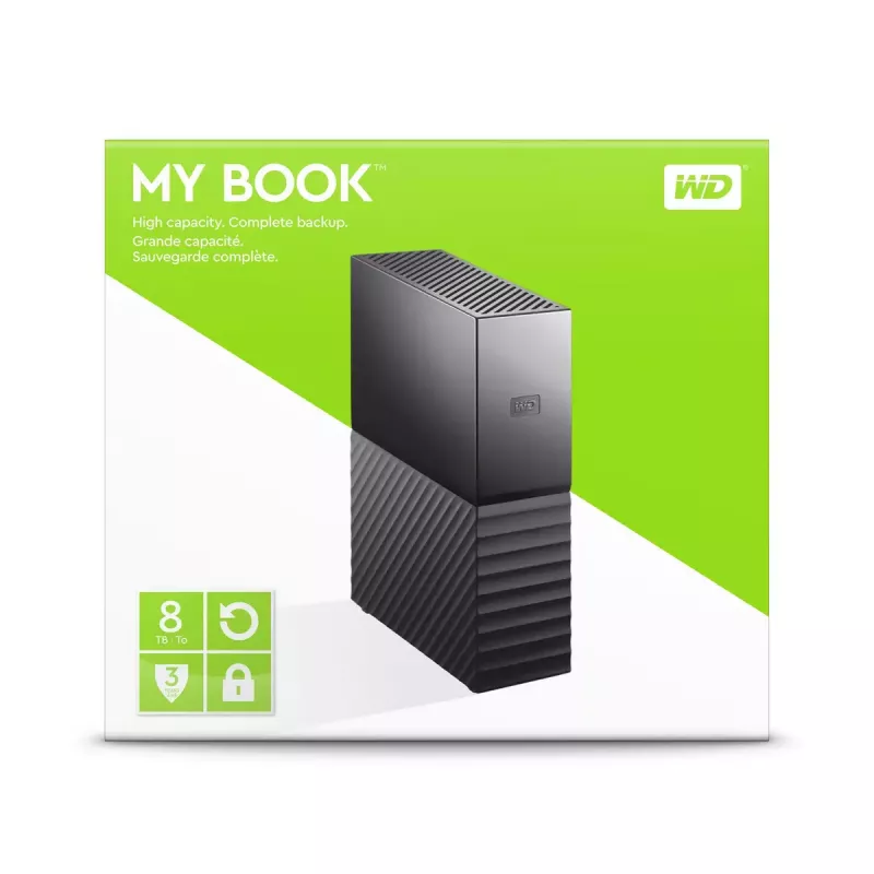 Disco fisso esterno Western Digital 8 TB USB 3.2 My Book