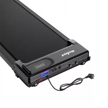 Tapis roulant elettrico Rebel RBA-1017 — display LED, velocità 1–6 km/h, peso massimo utente 100 kg, alimentazione a rete