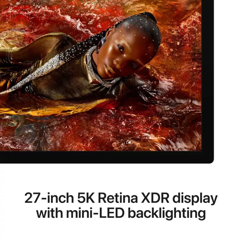 Monitor Apple Studio Display XDR 27 pollici 5K Ultra HD LED, vetro standard, supporto regolabile in inclinazione e altezza, argento