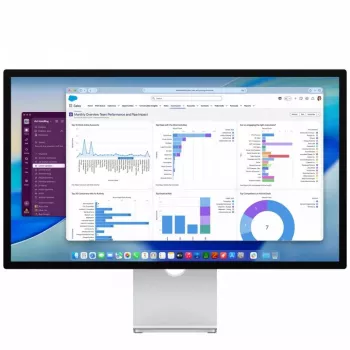 Monitor Apple Studio Display con vetro nano-texture e supporto regolabile in inclinazione (MFF14RC/A)