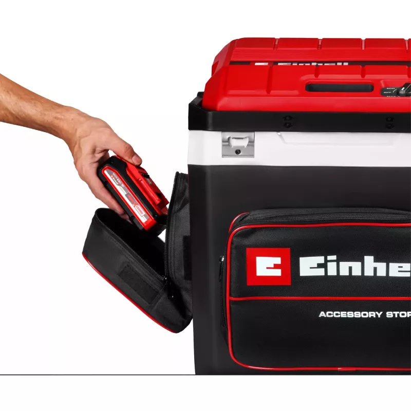 Frigorifero portatile Einhell TE-COL 18/27 Li‑Solo 27 L a batteria/elettrico, raffreddamento 20–60 °C, tasca frontale