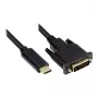 Adattatore per cavo video Alcasa GC-M0110 2 m USB Type-C DVI-D nero (GC-M0110)