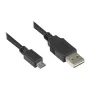 Cavo di collegamento USB 2.0 EASY connettore maschio A su connettore maschio Micro B, nero, 0,5 m, Good Connections® (2510-EUM005)