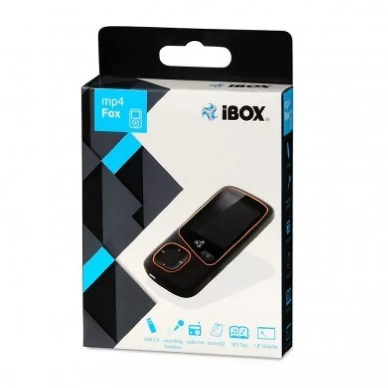 Lettore MP4 portatile IBOX IMP34V1816BK — 4 GB, display LCD, radio FM, supporto MicroSD, nero