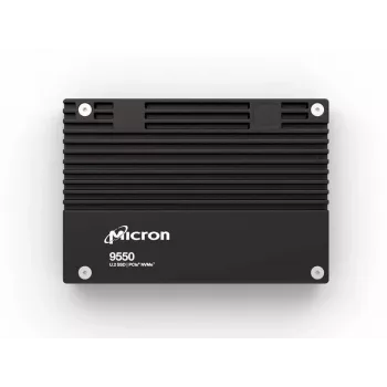 SSD | MICRON | serie SSD 9550 PRO | 15,36 TB | PCIe Gen5 | NVMe | tecnologia NAND flash 3D TLC | velocità di scrittura 10000 MByte/s | velocità di lettura 14000 MByte/s | fattore di forma and2 | MTF