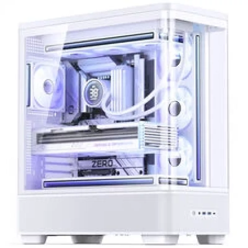 Case Jonsbo TK-5, midi tower, ATX, vetro temperato – bianco
