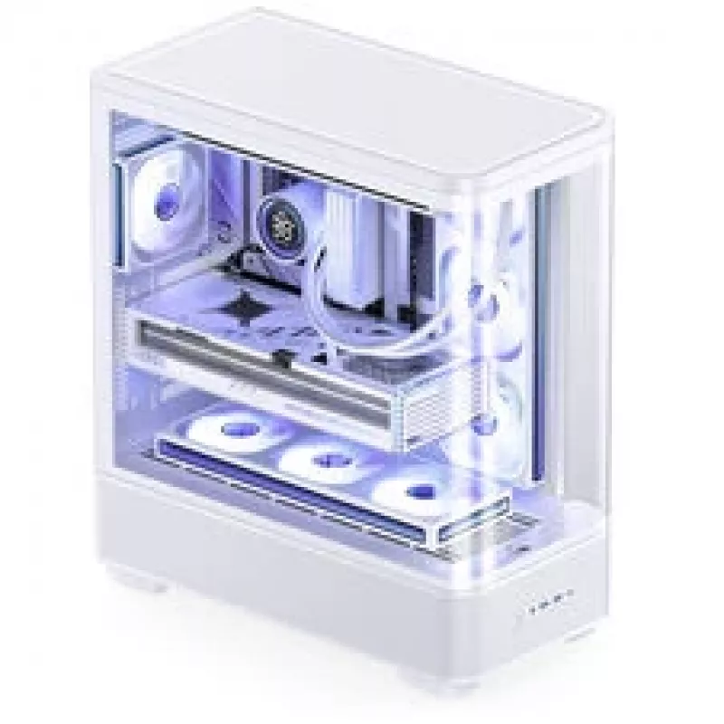 Case Jonsbo TK-5, midi tower, ATX, vetro temperato – bianco