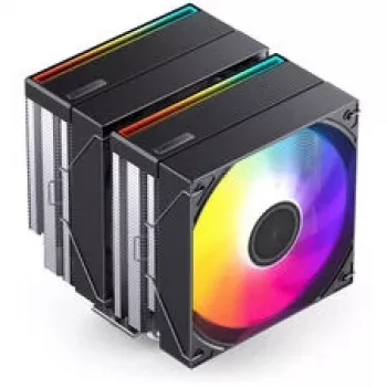 Dissipatore CPU Jonsbo CB80 dual tower con 2 ventole PWM RGB da 120 mm – nero