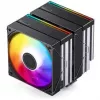 Dissipatore CPU Jonsbo CB80 dual tower con 2 ventole PWM RGB da 120 mm – nero