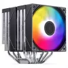Dissipatore CPU Jonsbo CB80 dual tower con 2 ventole PWM RGB da 120 mm – nero