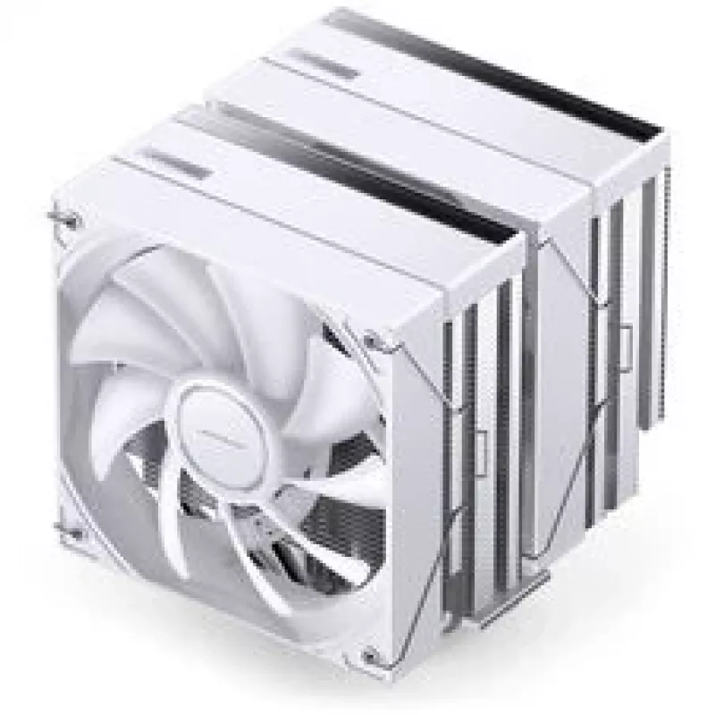 Dissipatore CPU Jonsbo CB80 dual tower con 2 ventole PWM ARGB da 120 mm — bianco