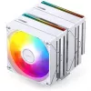 Dissipatore CPU Jonsbo CB80 dual tower con 2 ventole PWM ARGB da 120 mm — bianco