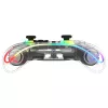 Gamepad Deltaco Gaming GAM-198-T trasparente Bluetooth/USB USB-C per Nintendo Switch, Switch 2, Switch OLED, Android, PC