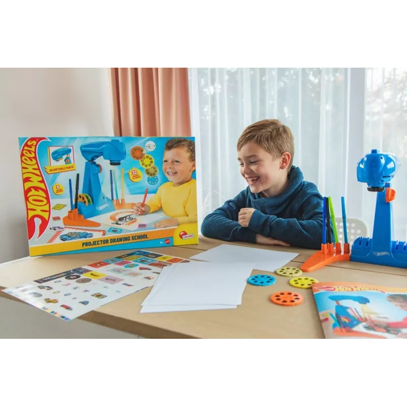 Set proiettore e scuola di disegno Hot Wheels