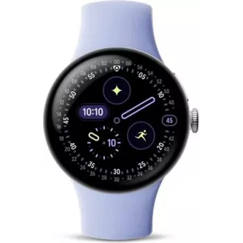 Google Pixel Watch 4 LTE 41mm argento lucido / Iris, GA10839-EU (GA10839-EU)