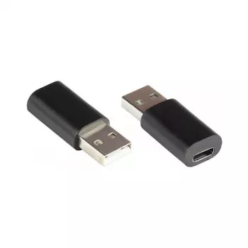 Alcasa USB-AD200 adattatore cavo USB A USB C nero (USB-AD200)