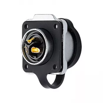 Good Connections IC01-20P303 - S1 - alimentazione (3 poli) - nero - dritto - metallo - plastica - oro - lega di rame