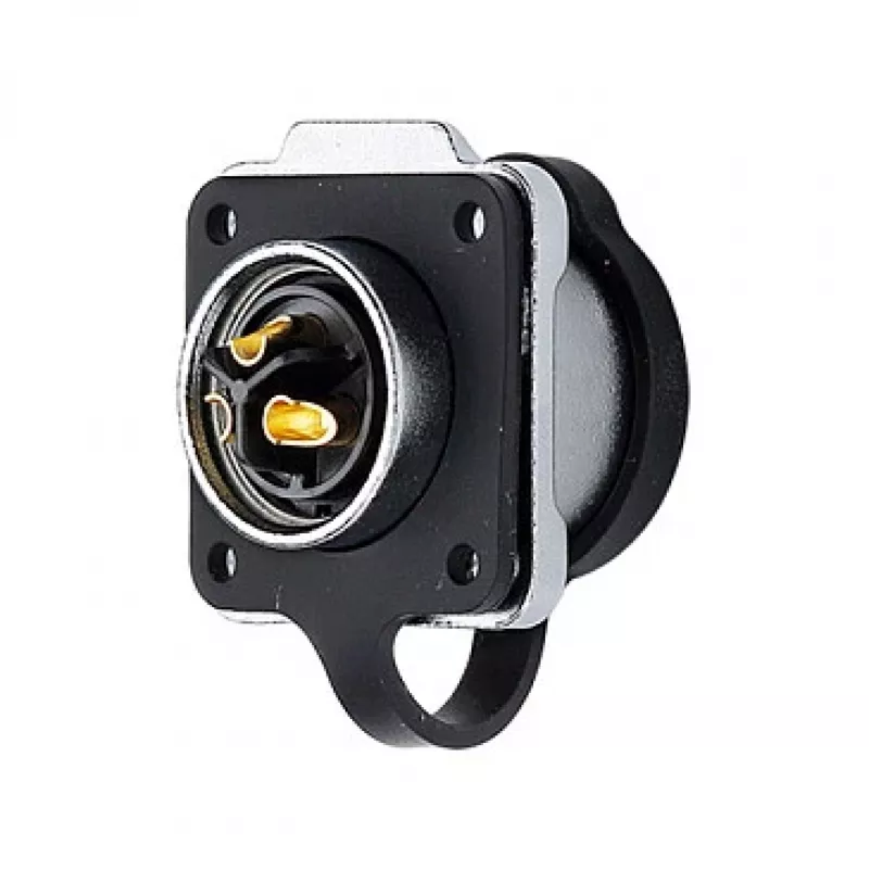 Good Connections IC01-20P303 - S1 - alimentazione (3 poli) - nero - dritto - metallo - plastica - oro - lega di rame
