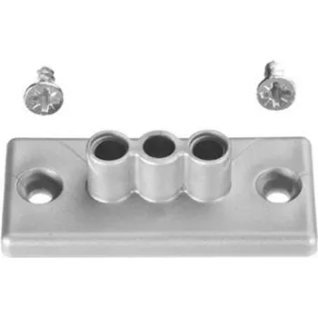 Bachmann Easy-Desk 2B - kit di montaggio per gestione cavi - argento