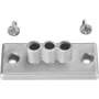 Bachmann Easy-Desk 2B - kit di montaggio per gestione cavi - argento