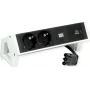 Bachmann 902.933 DESK2 multipresa, bianco, 2x Schuko, 1x USB-C 30 W