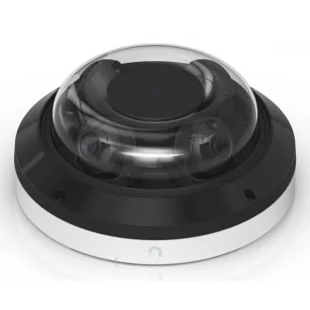 Telecamera di sorveglianza dome IP UBIQUITI AI Multi Sensor 4 — 3840×2160, campo visivo 360°, zoom ottico 2,33×, montaggio a soffitto, cablata (bianco/nero)