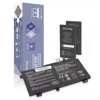 Batteria MITSU B31N1726 per ASUS FX504 FX505 FX80G 3900mAh 44Wh 11,4V
