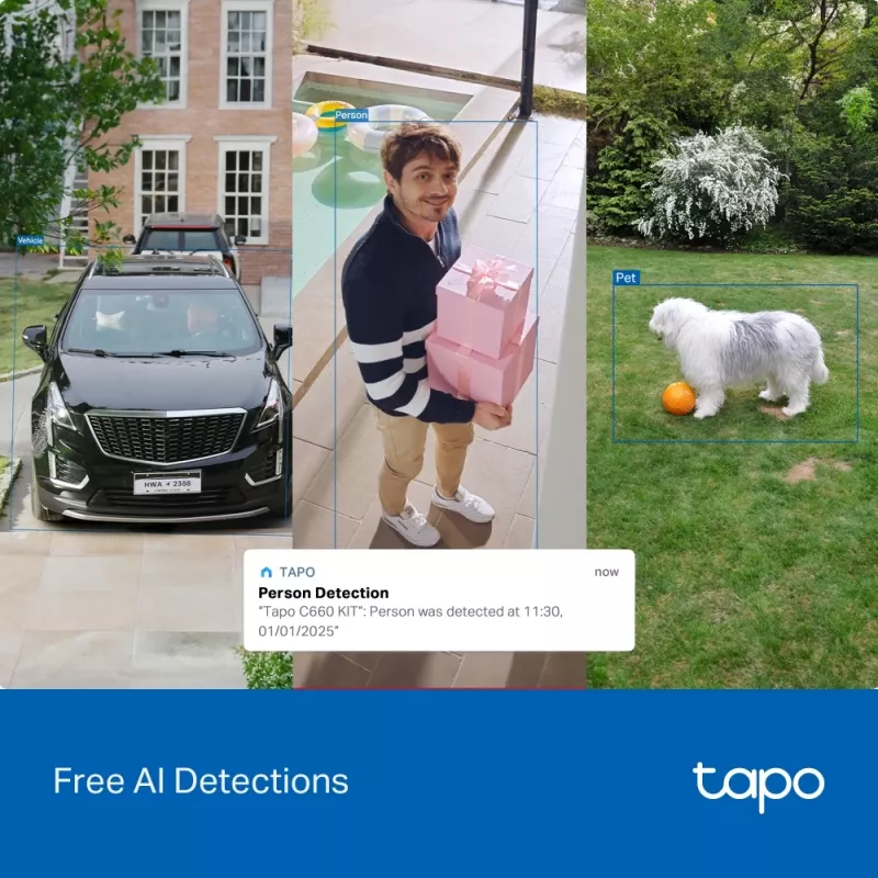 TP-Link Tapo kit telecamera di sicurezza orientabile/alimentata a energia solare