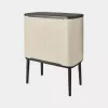 Brabantia Bo Touch Bin 34 L 2 cestini beige larghezza 540 mm profondità 312 mm altezza 680 mm