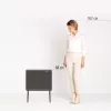 Brabantia Bo Touch Bin 34 L 2 cestini beige larghezza 540 mm profondità 312 mm altezza 680 mm