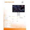 Monitor Apple Studio Display XDR con vetro nano-texture, supporto inclinabile e regolabile in altezza