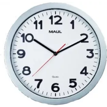 Jakob Maul GmbH Orologio da parete MAULstep O 35 cm argento (9053695)
