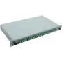 Helos 375554 box di giunzione in fibra ottica da 19", 24x LC/APC Duplex OS2, pronto per la giunzione, grigio