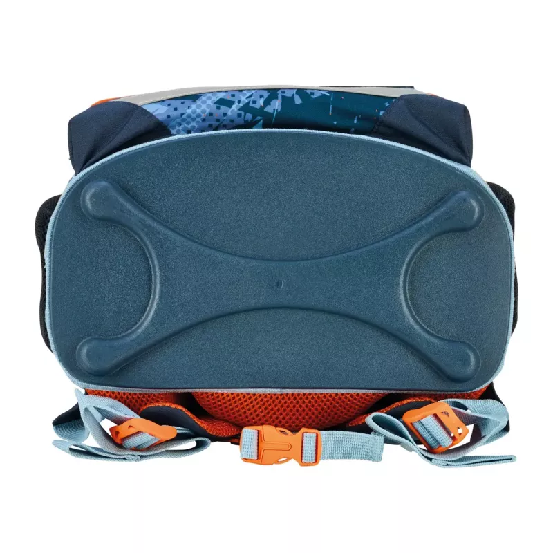 Set zaino scuola HERLITZ Loop Plus TechMech per bambino — poliestere, composto da zaino, borsa sport, astuccio, pochette