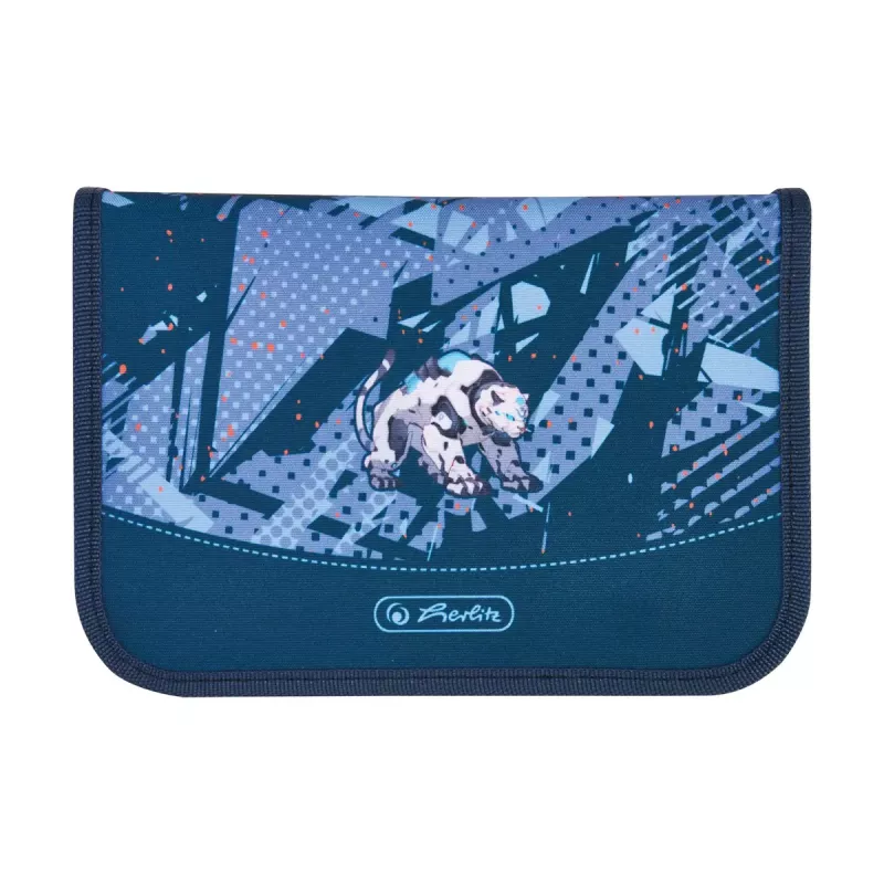 Set zaino scuola HERLITZ Loop Plus TechMech per bambino — poliestere, composto da zaino, borsa sport, astuccio, pochette