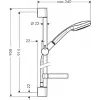 Sistema doccia Hansgrohe Croma 100 27771000 cromo