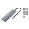 CONCEPTRONIC Dock 10-in-1 USB-C->HDMI/2xUSB-C/3xUSB-A/+ 20cm gr